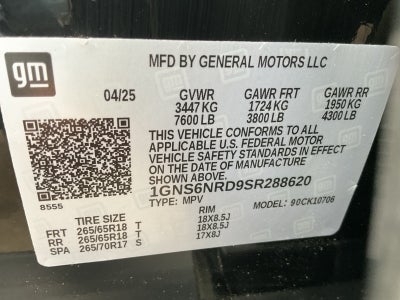 2025 Chevrolet Tahoe LT