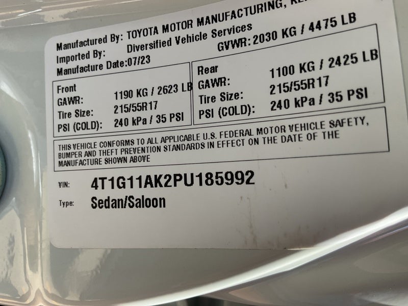2023 Toyota Camry SE