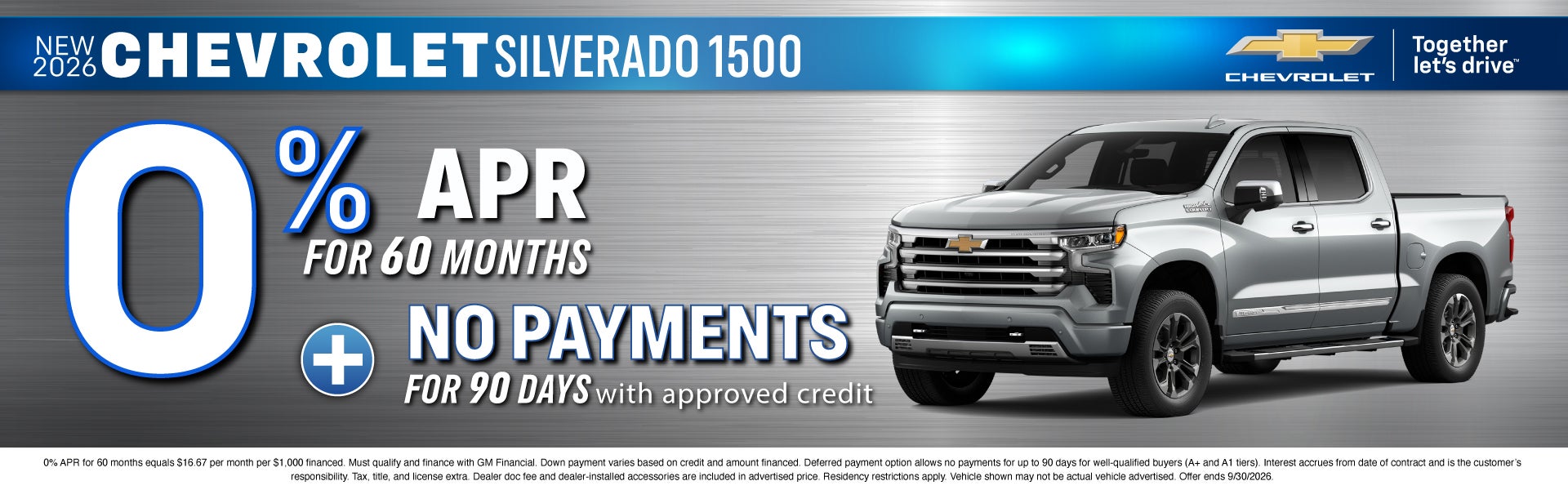 NEW 2026 CHEVROLET SILVERADO 1500