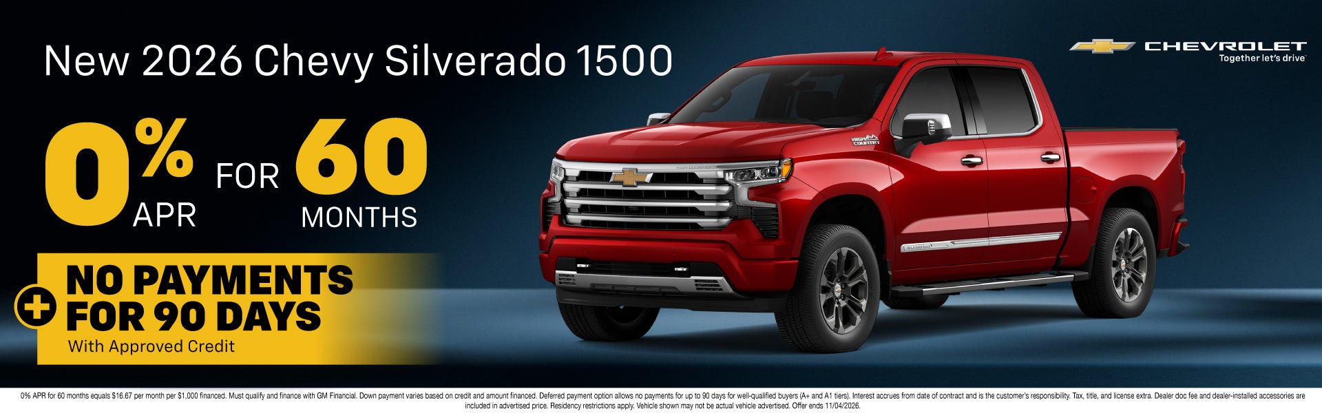 NEW 2026 CHEVROLET SILVERADO 1500